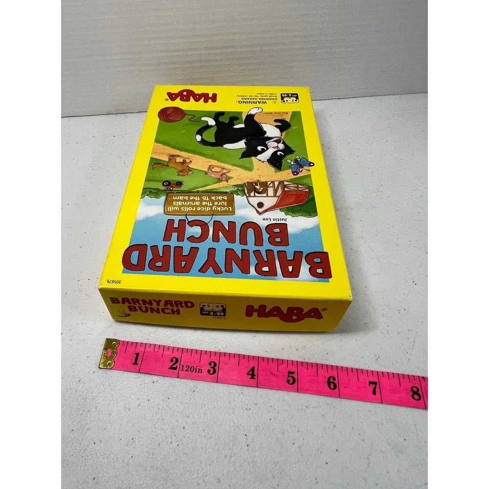 HABA Barnyard Bunch Board Game 305676 Justin Lee Animals Complete Kids Ages 4+